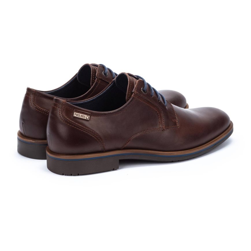 Men's Pikolinos LEON Casual Shoes Brown | NZ P5Q712A